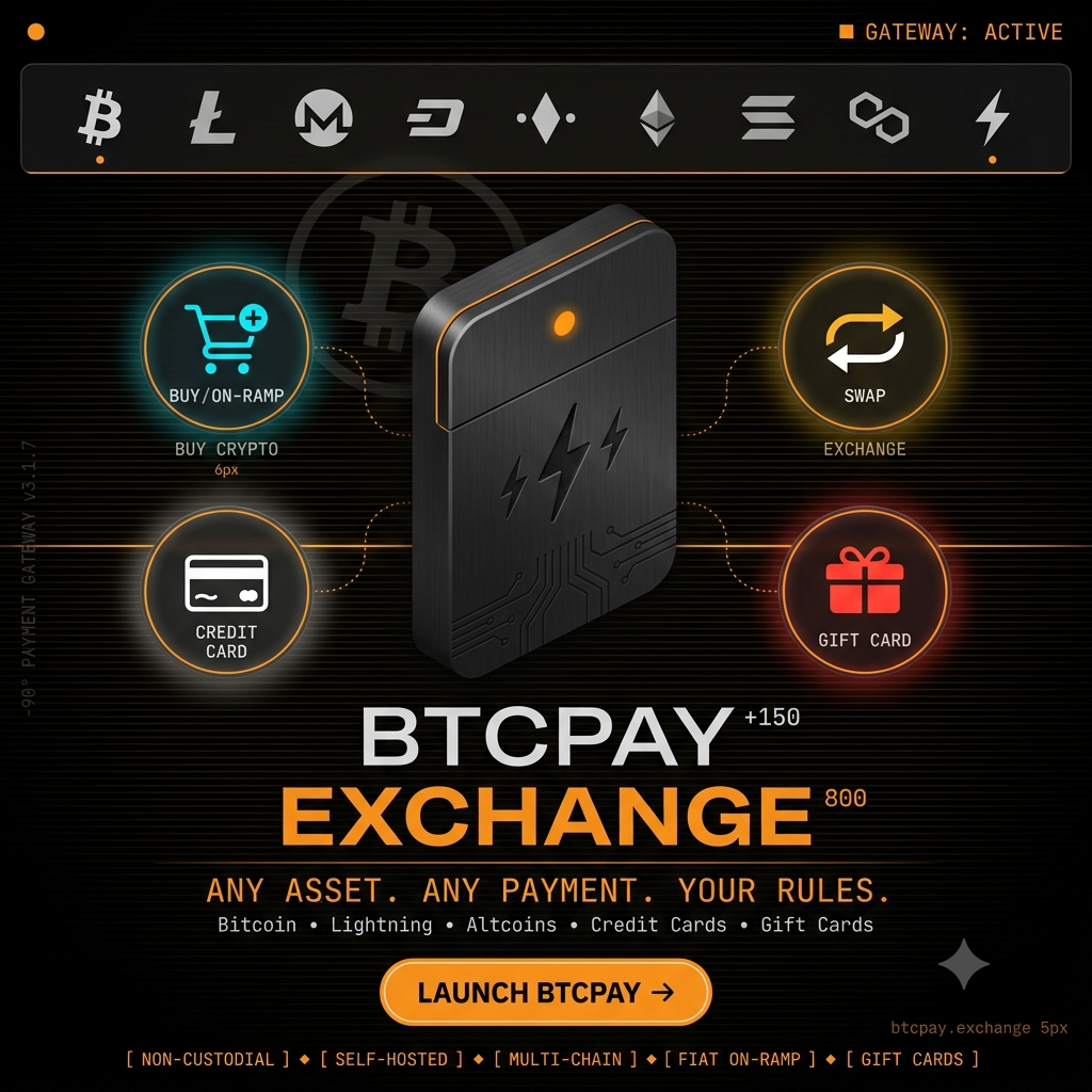 One home for everything Bitcoin — self-custody, Lightning, no KYC